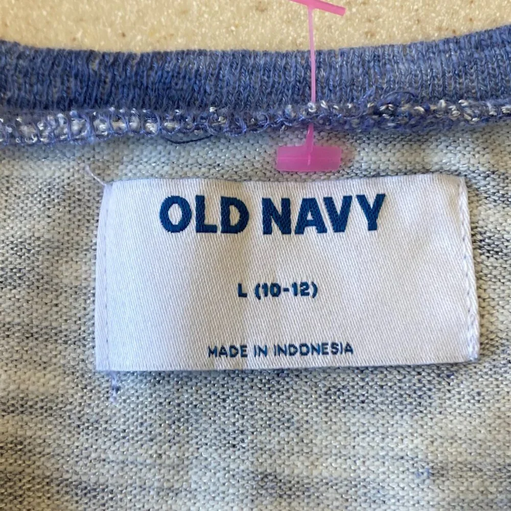 Old Navy Kids Girls NWT Size L (10-12) Blue Tie Dye Dress